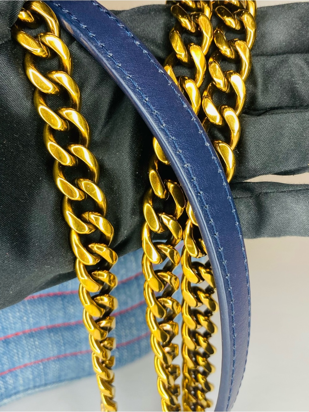 Louis Vuitton Denim Patchwork New Wave Shoulder Bag with Colorful Embroidered - Picture 11 of 12